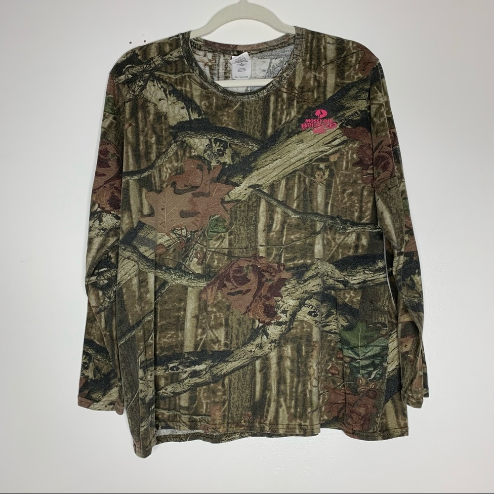Mossy Oak womens long sleeve real tree camo tee XL